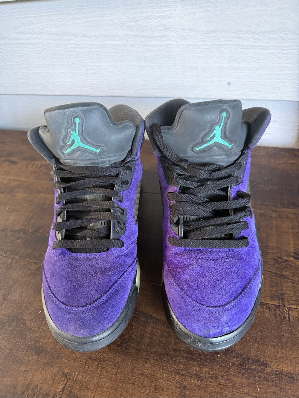 Nike Air Jordan 5 Suede High-Top Sneakers - Picture 3 of 6
